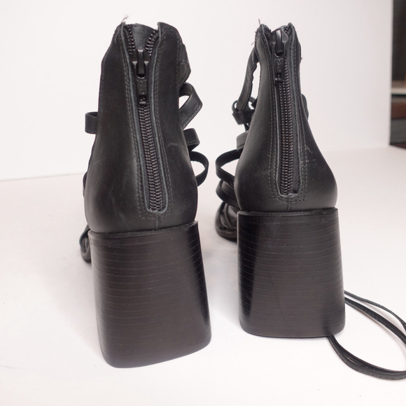 Women's Steve Madden Gladiator Heeled Sandals Size 10M Black - Picture 6 of 8